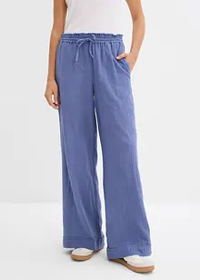 Slip on-bukse av luftig musselin, bonprix