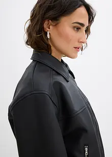 Oversized jakke i imitert skinn, bonprix