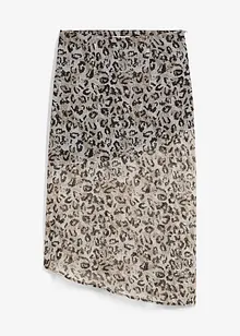 Midiskjørt av fin chiffon, bonprix
