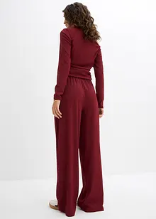 Slip on-bukse av strukturert krepp, bonprix