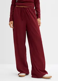 Slip on-bukse av strukturert krepp, bonprix