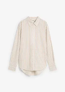 Skjortebluse med silkeandel, bonprix