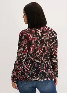Chiffonbluse med sløyfe, bonprix