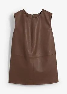 Topp i imitert skinn, bonprix