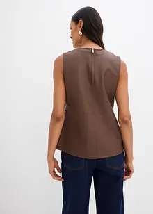 Topp i imitert skinn, bonprix