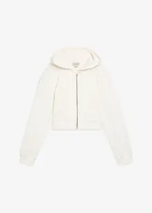 Sweatjakke med hette av 100% økologisk bomull, bonprix