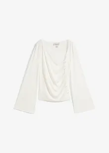 Langermet topp i ribbemateriale, bonprix
