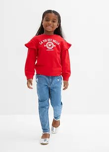 Sweatshirt av myk økologisk bomull (2-pack), bonprix