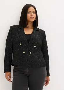 Kort blazer i myk bouclé, bonprix
