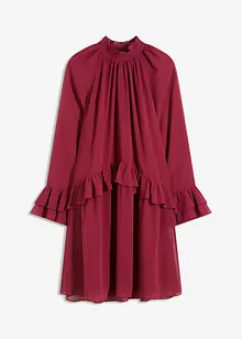 Chiffonkjole med volanger, bonprix