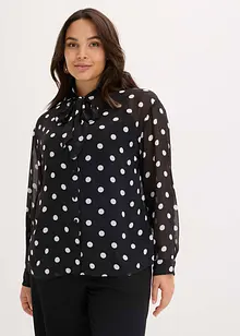 Bluse med sløyfe, bonprix