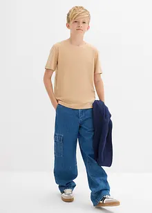 T-skjorte i 100% økologisk bomull (3-pack), bonprix