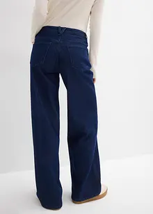 Wide Leg-jeans, Mid Waist, Low Stretch Full Length, bonprix