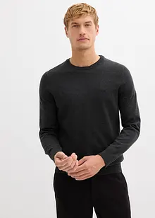 Finstrikket genser med bomull, bonprix