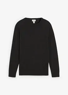 Finstrikket genser med bomull, bonprix