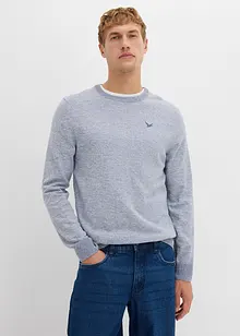 Finstrikket genser med bomull, bonprix