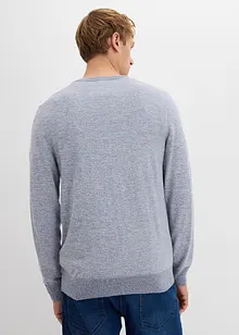 Finstrikket genser med bomull, bonprix