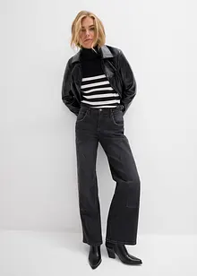 Wide Leg-jeans Mid Waist, bonprix