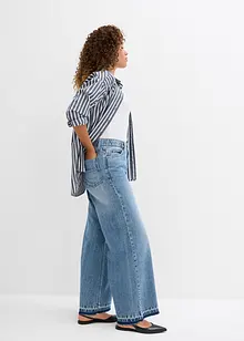 Wide Leg-jeans High Waist, cropped, bonprix