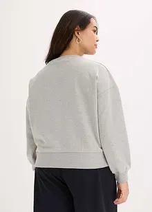 Oversized sweatshirt med strass, bonprix