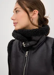 Vest i imitert skinn, bonprix