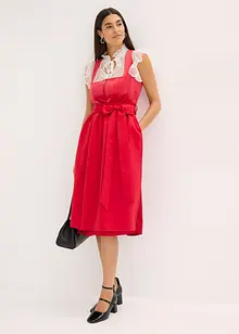 Legglang tyrolerkjole med fløyel (2-delt sett), bonprix