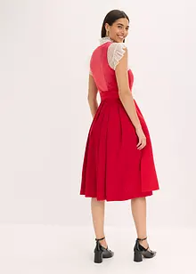 Legglang tyrolerkjole med fløyel (2-delt sett), bonprix