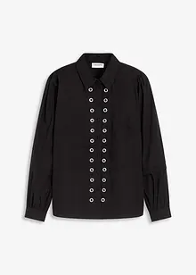 Bluse med naglepynt, bonprix