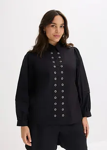Bluse med naglepynt, bonprix