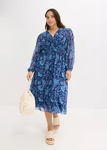 Midikjole i mesh, bonprix