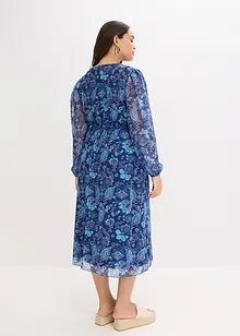 Midikjole i mesh, bonprix