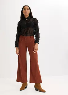 Skjorte med frynsedetaljer, bonprix