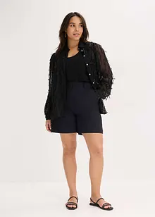 Skjorte med frynsedetaljer, bonprix