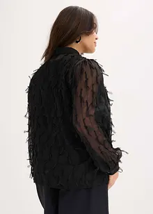 Skjorte med frynsedetaljer, bonprix