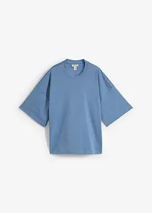 Oversized topp i formstabil økologisk bomull, bonprix