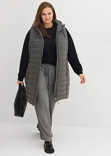 Lang, vattert vest, bonprix