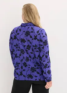 Chiffonbluse med print, bonprix