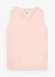 Ermeløs bluse i myk viskose, bonprix