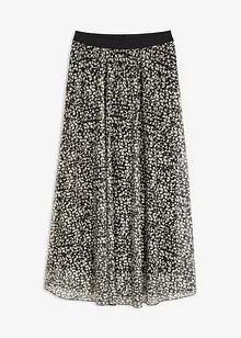 Jerseyskjørt med mesh, bonprix