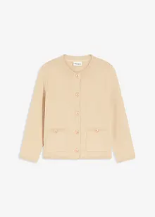 Cardigan i bomullsmiks, bonprix