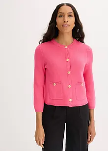 Cardigan i bomullsmiks, bonprix