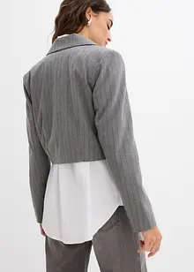 Kort blazer med krage med slag, bonprix