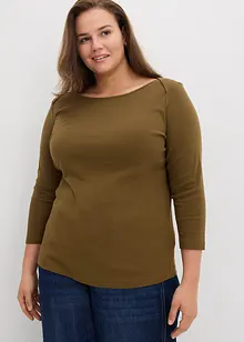 Oversized topp i 100% økologisk bomull, bonprix