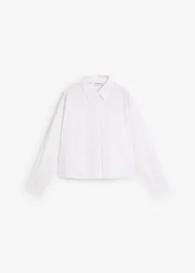 Oversized skjorte med silke, bonprix