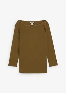 Oversized topp i 100% økologisk bomull, bonprix