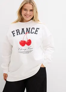 Oversized sweatshirt i 100% økologisk bomull, bonprix