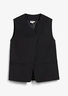 Lang vest med twillstruktur, bonprix