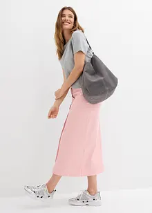 Midiskjørt i twill, bonprix