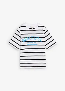 Stripete T-skjorte i 100% bomull, bonprix