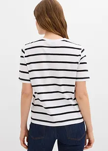 Stripete T-skjorte i 100% bomull, bonprix